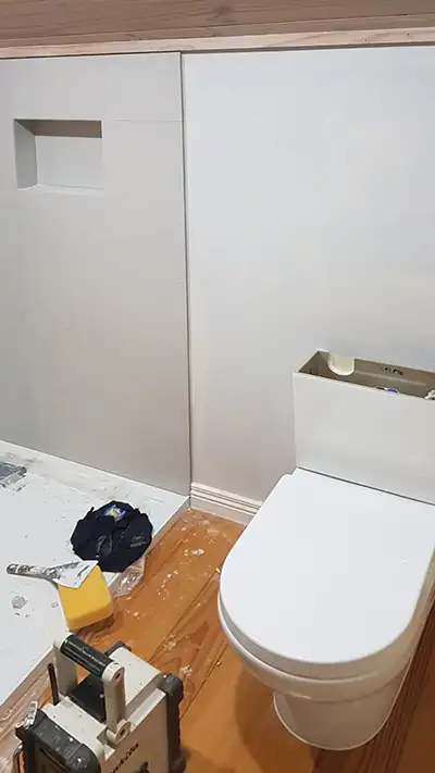 Bathroom Reno - Toilet Installed
