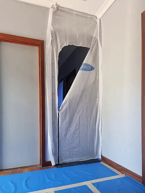 DUST COVER FOR MUSIC ROOM - HALF OPEN