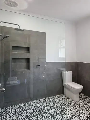 Albany Bathroom Reno - Finished - New Modern Shower Area