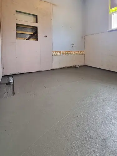 Albany Bathroom Renovation - Finished - New Concrete Floor