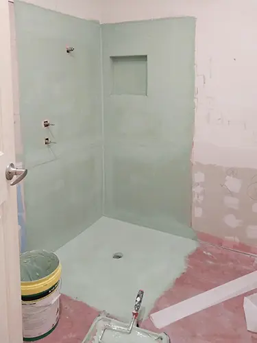 Mt Barker Reno - Water proofing applied to Shower Area