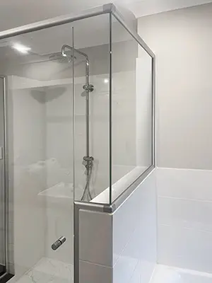 Detail of Denmark Shower Screen Installation