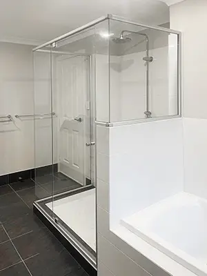 Finished Shower Screen Bath View