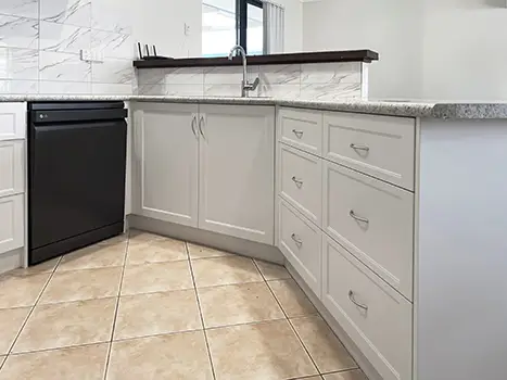 Lower Cabinets Installed - Mt Melville Kitchen