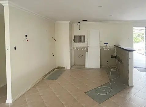 Old Kitchen Removed Prior to New Installation