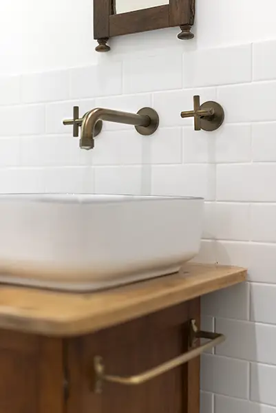 Antique Vanity - Character Home Bath Renovation