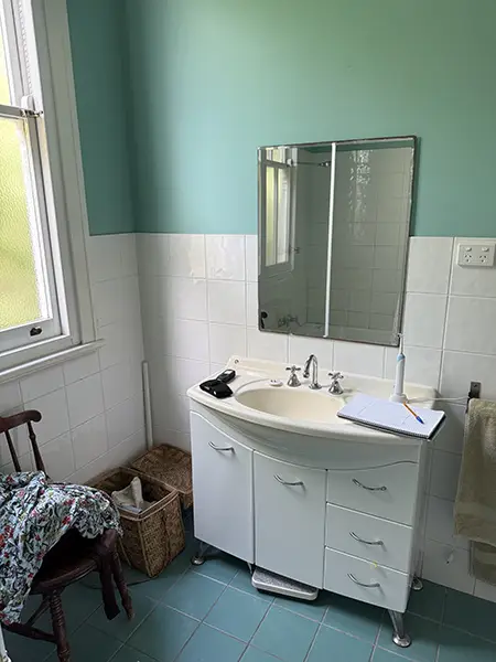 vanity before Renovation