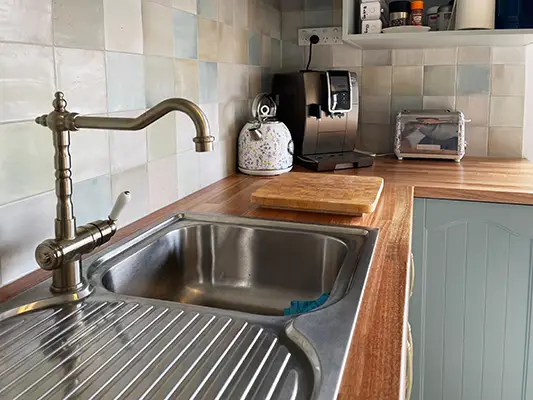 Bench top in Dining to Kitchen Conversion