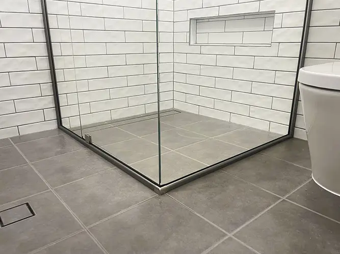 Bathroom Reno - Robinson - Shower Screen Base