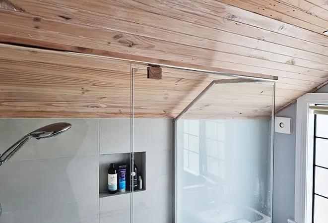 Unique Angled Shower Screen