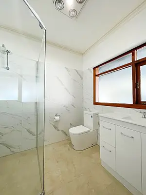 Bathroom reno Yakamia - Shower Vanity and Toilet